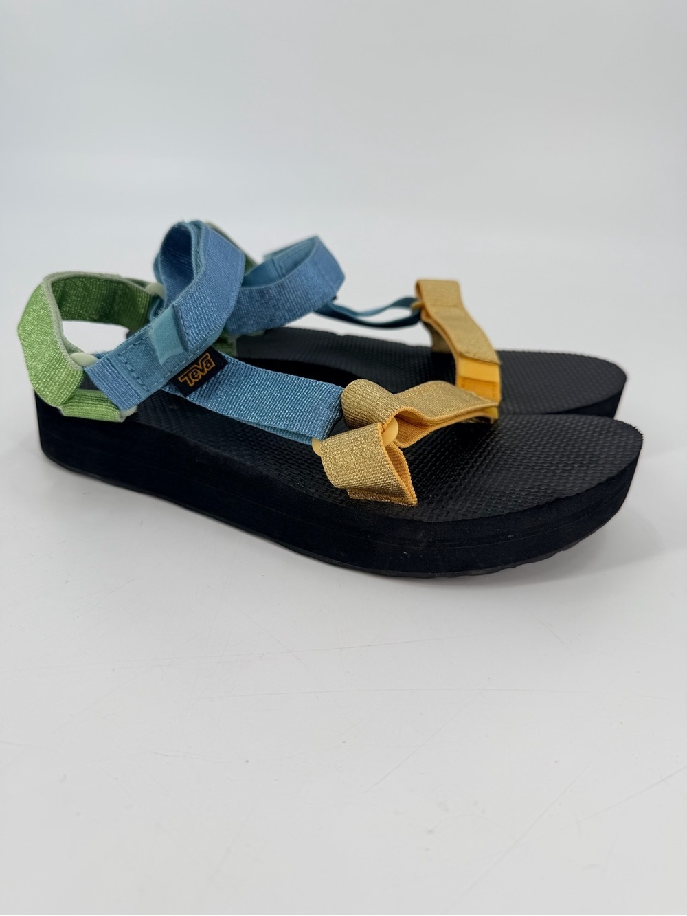 Teva Midform Universal Sparkle Platform Strappy Sandals 8
